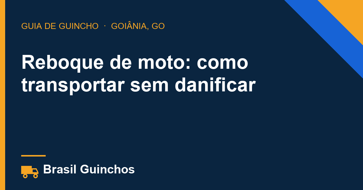 Reboque de moto: como transportar sem danificar